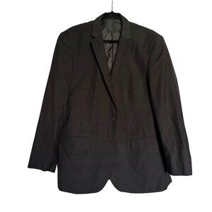 Alain Dupetit Mens Charcoal Blazer 46R/40W Single Breasted Fully Lined Business